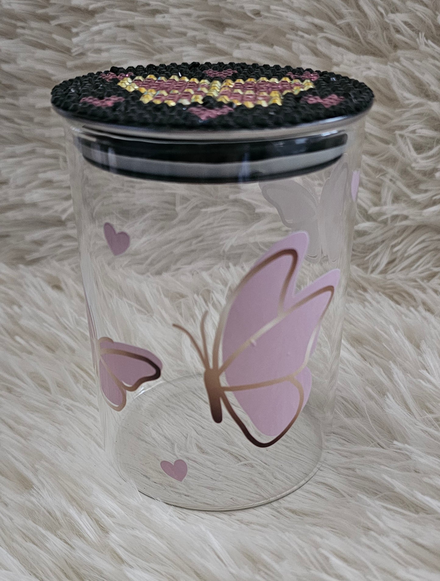 18oz jar - Butterflies