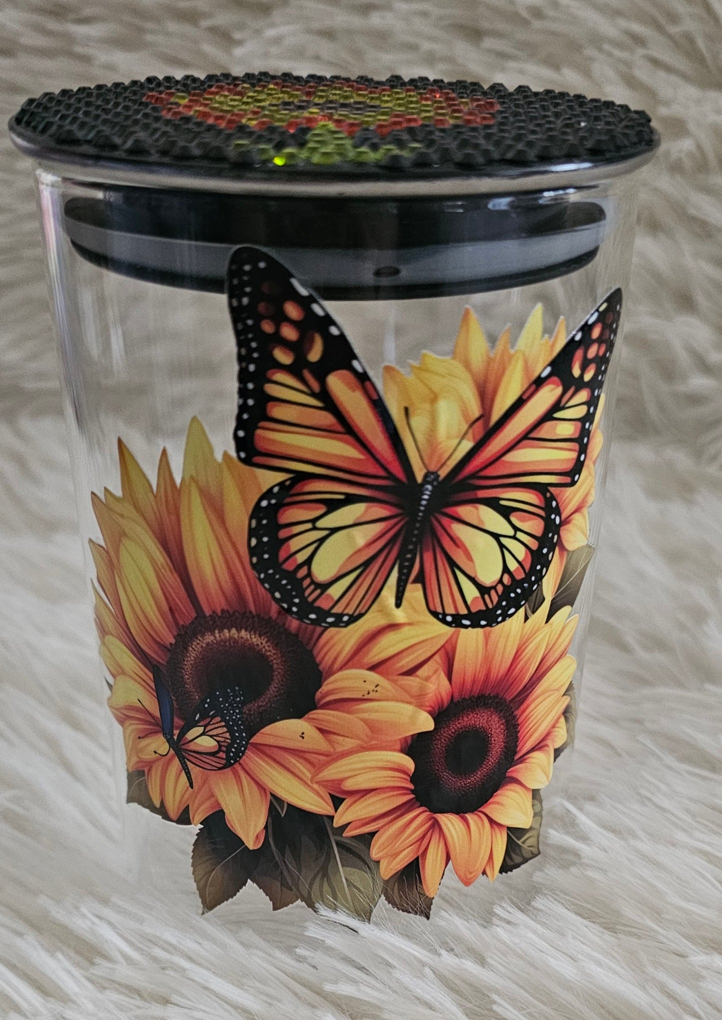 18oz jar - Sunflowers