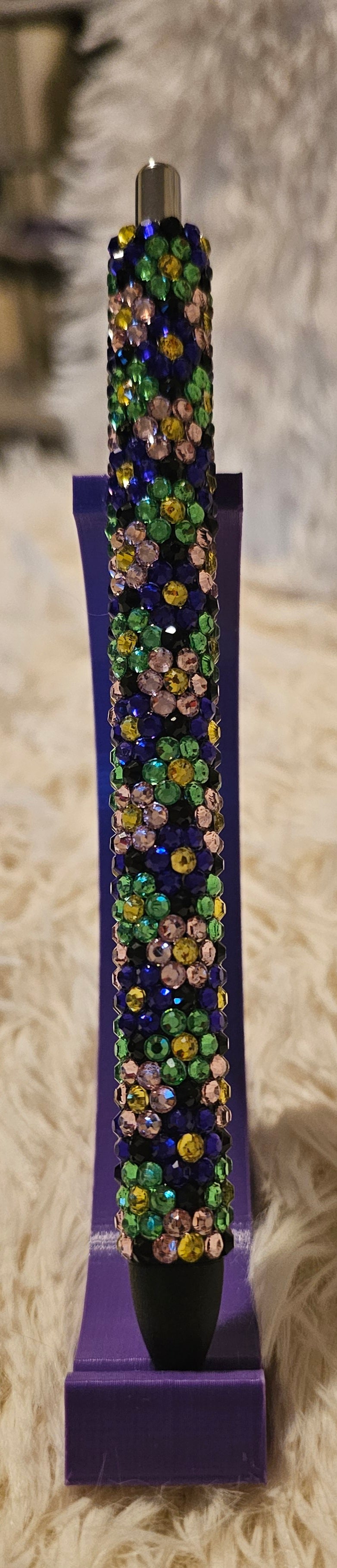 Flowers - Purple, green and pink