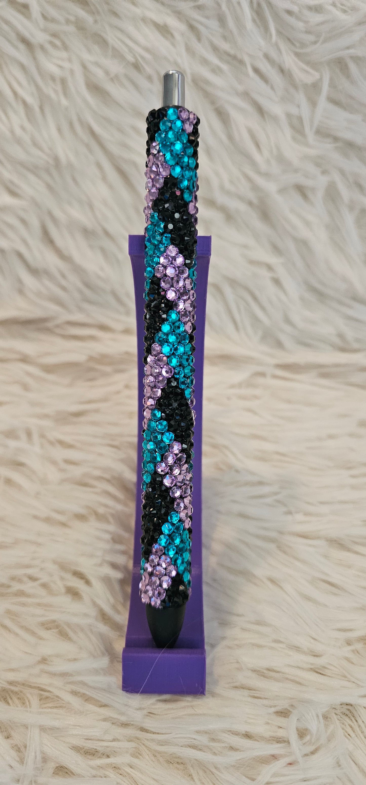 Infinity Braid - Purple, Teal and Black