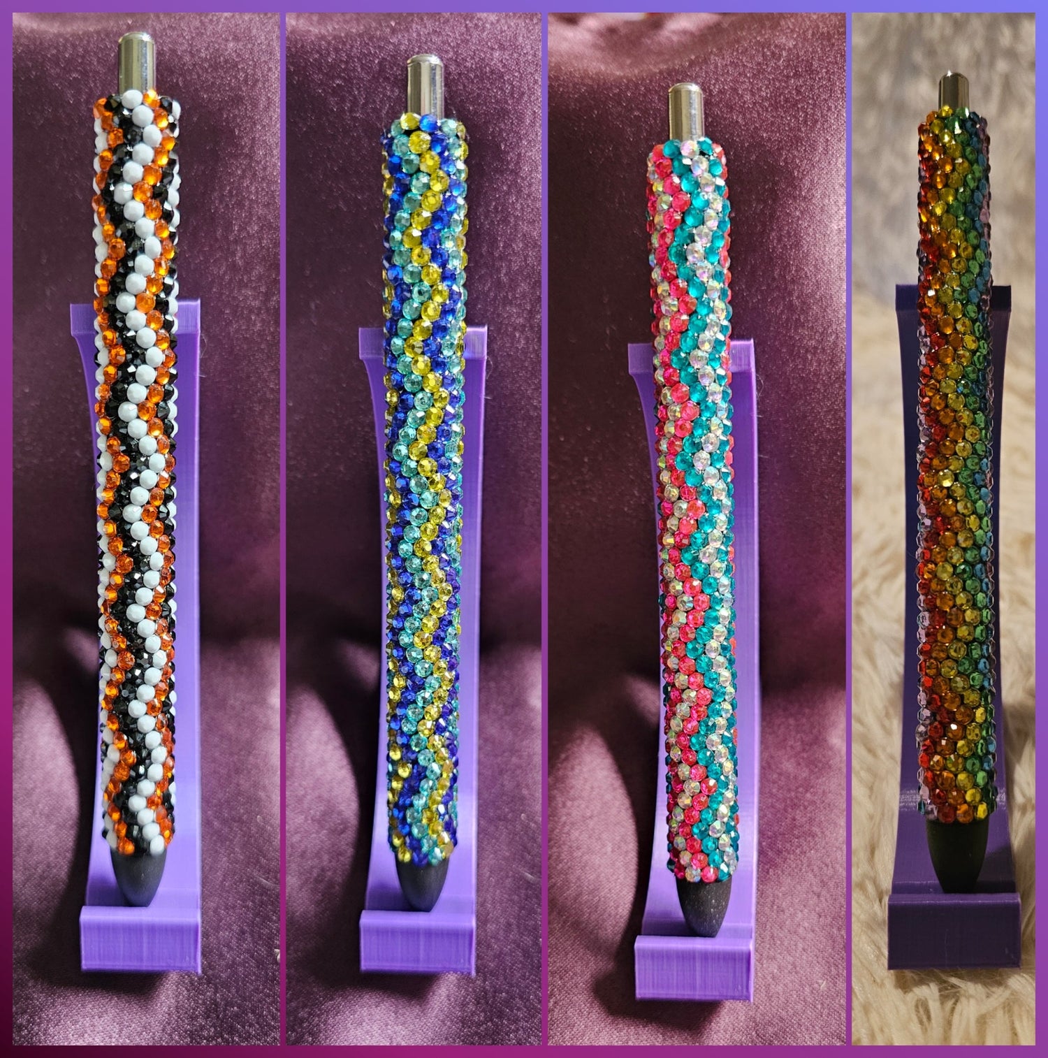 Rhinestone Pens- Zig Zag