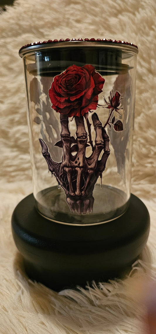 18oz Jar - Skeleton Rose
