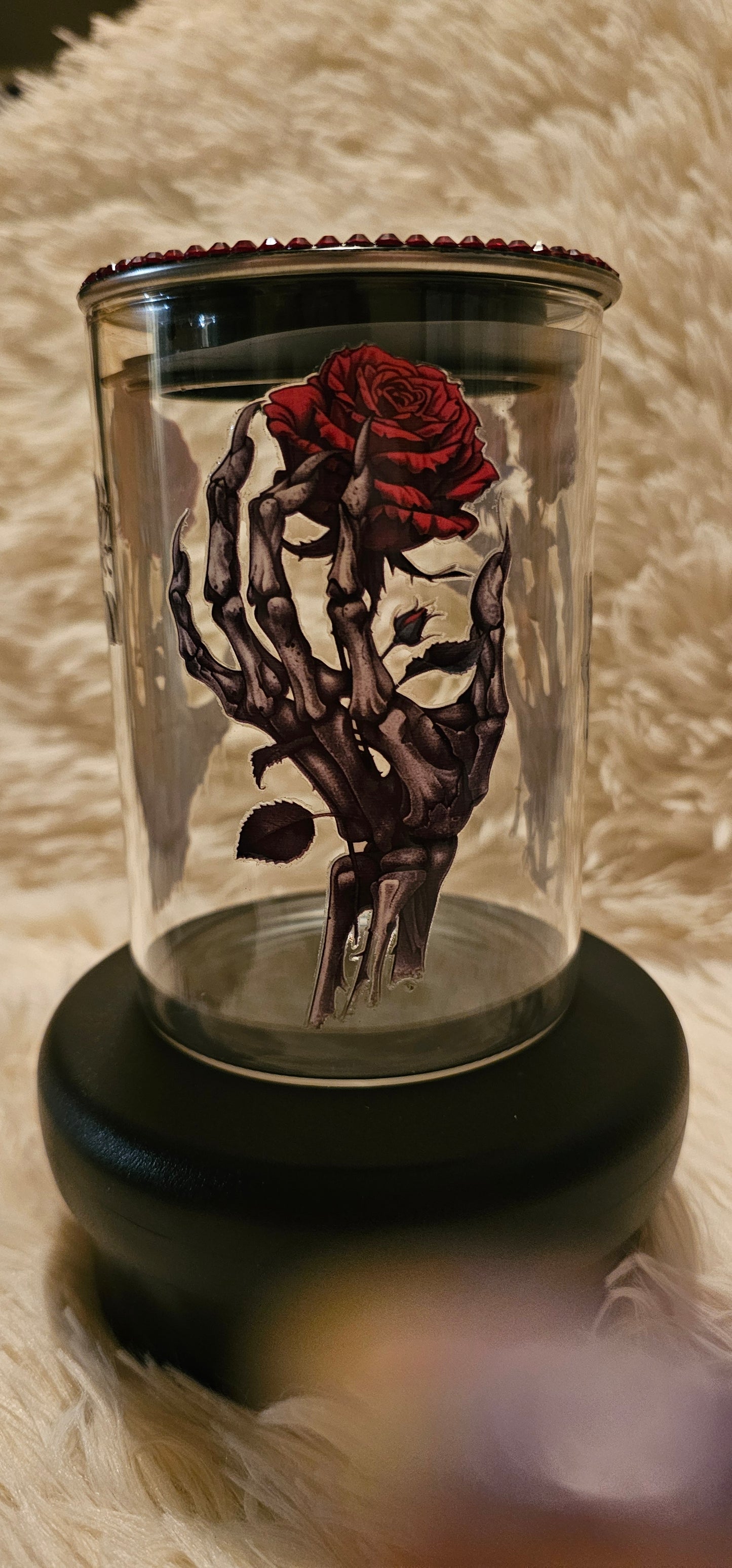 18oz Jar - Skeleton Rose