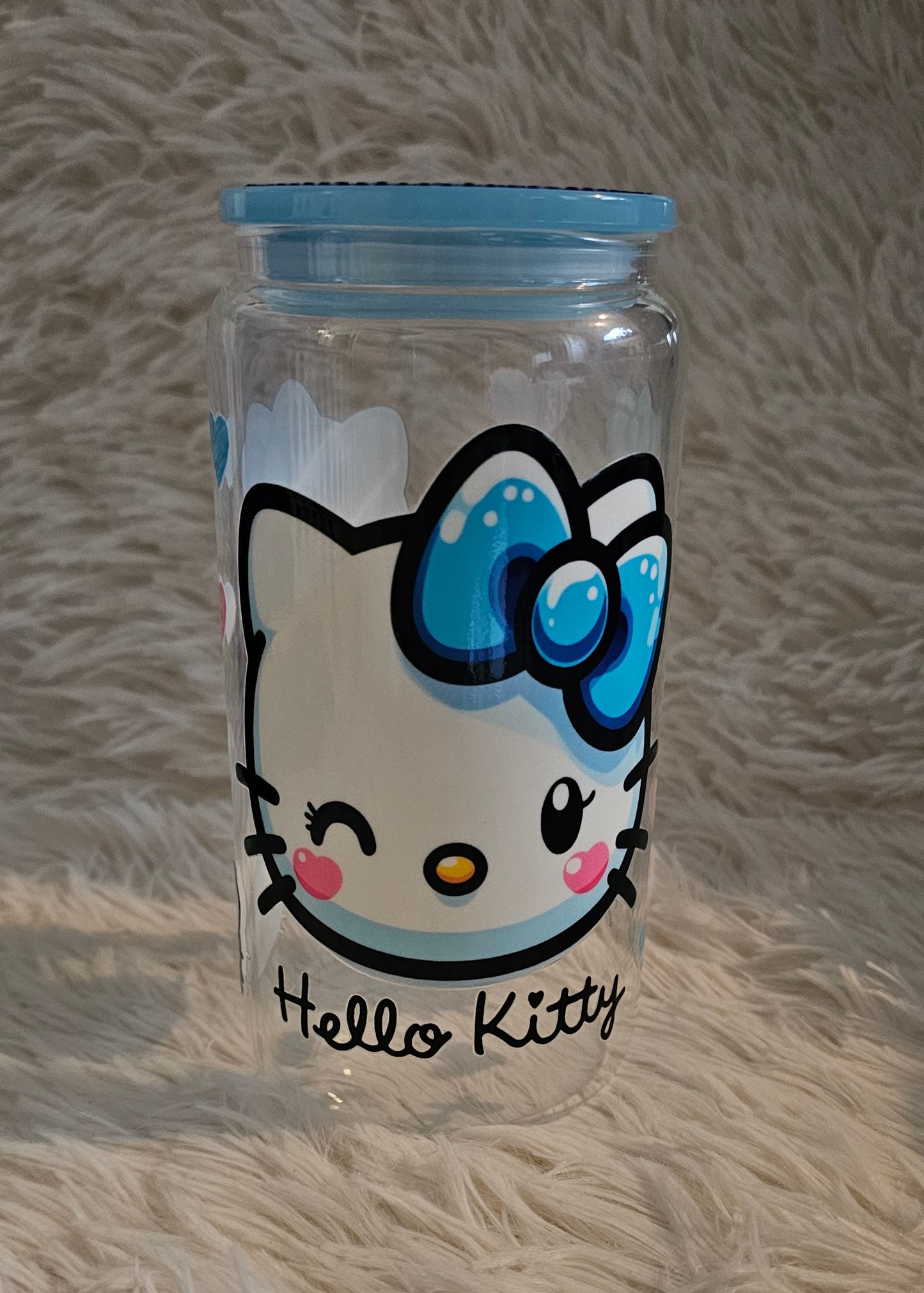 16oz glass tumbler - Hello Kitty