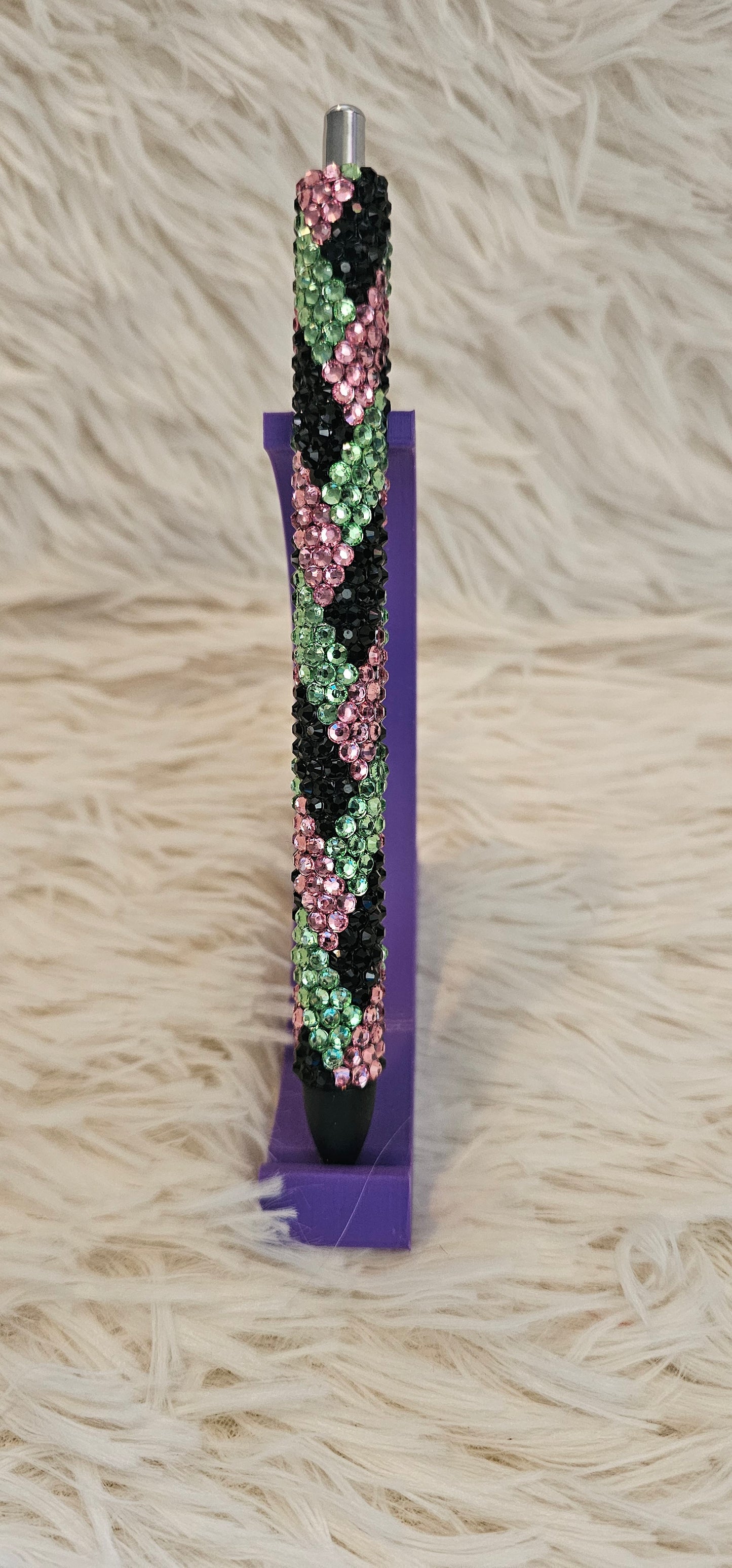 Infinity Braid - Pink, Mint Green and Black