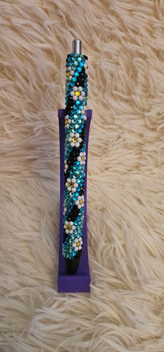 Flower Power - Teal/Black